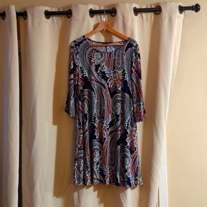 Paisley flare dress